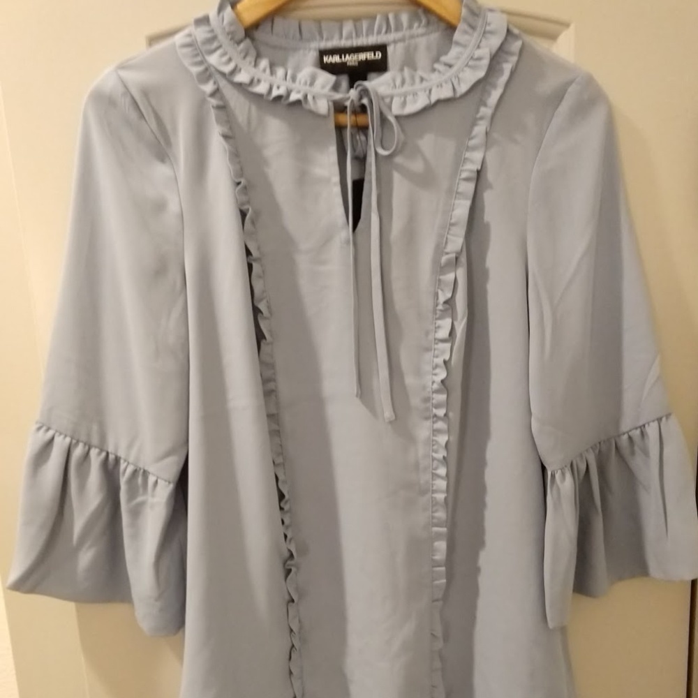 Karl Lagerfeld Paris Bell Sleeve Blouse.